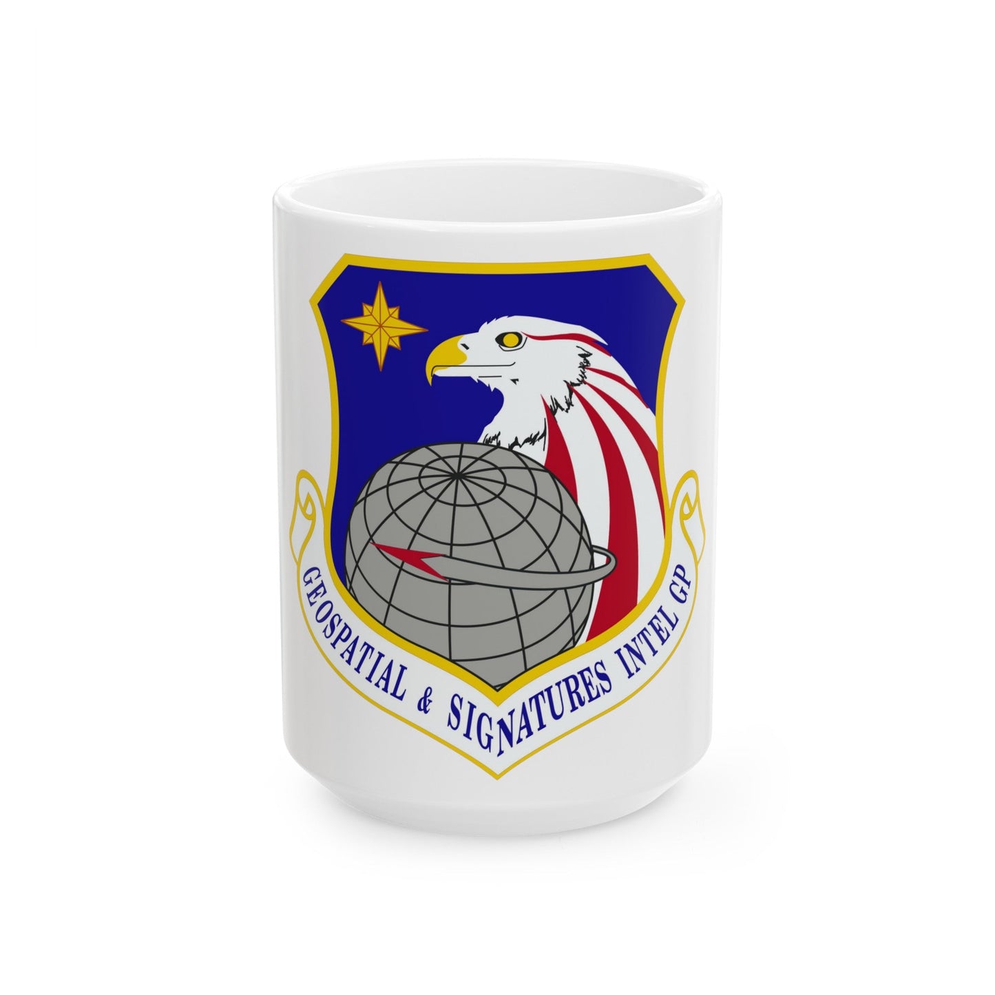 Geospatial and Signatures Intelligence Group (U.S. Air Force) White Coffee Mug-15oz-The Sticker Space