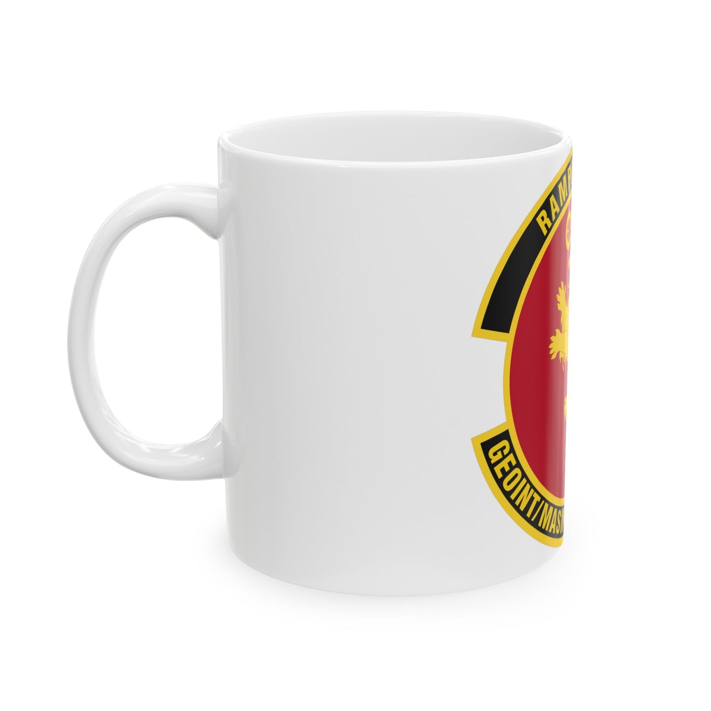 Geospatial Intelligence Measurement & Signatures Intelligence Production Squadron (U.S. Air Force) White Coffee Mug-The Sticker Space