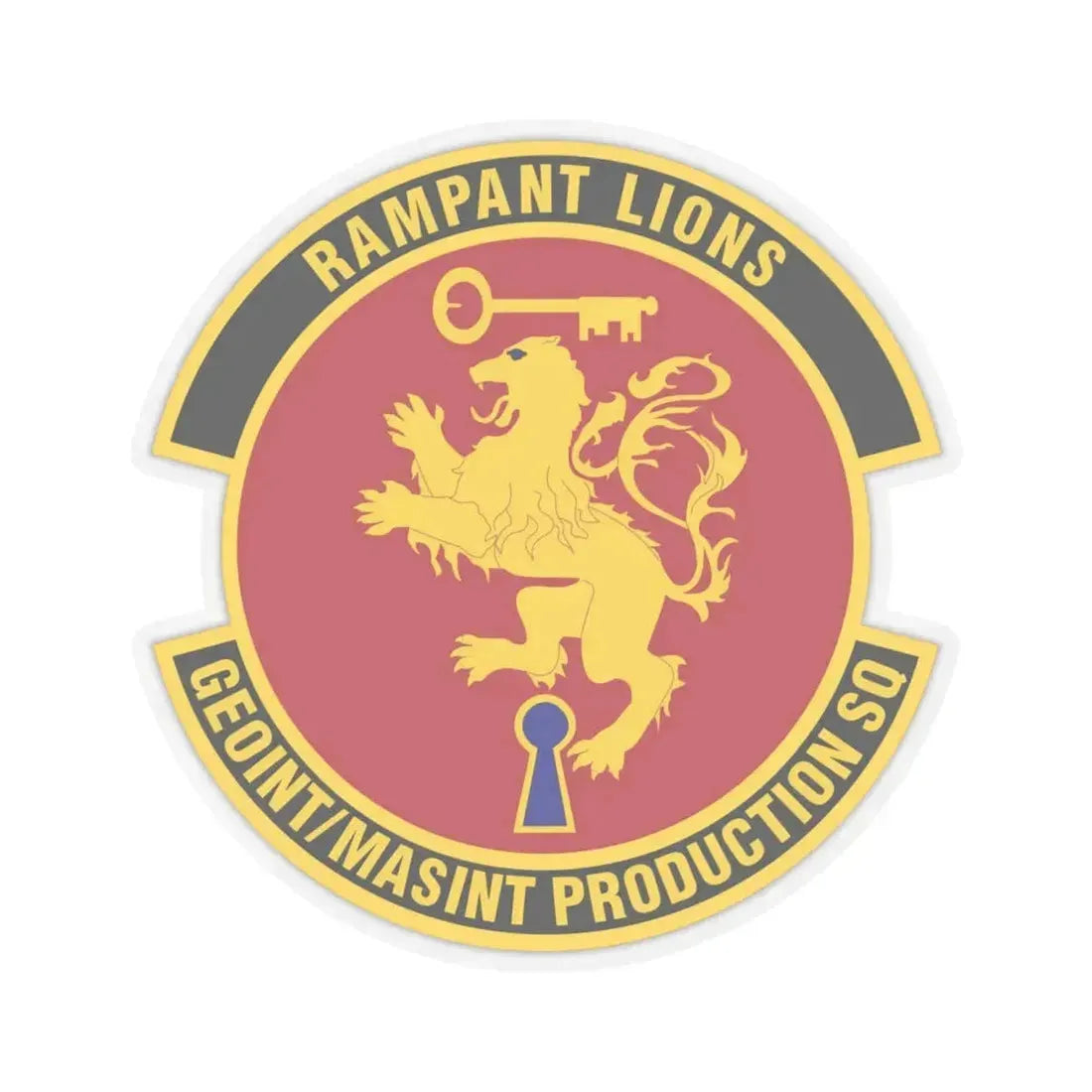 Geospatial Intelligence Measurement & Signatures Intelligence Production Squadron (U.S. Air Force) STICKER Vinyl Kiss-Cut Decal 6 Inch Transparent - The Sticker Space