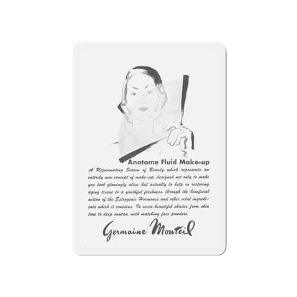 Germaine Monteil, 1952 (Magazine Illustration) Refrigerator Magnet-4" x 4"-The Sticker Space