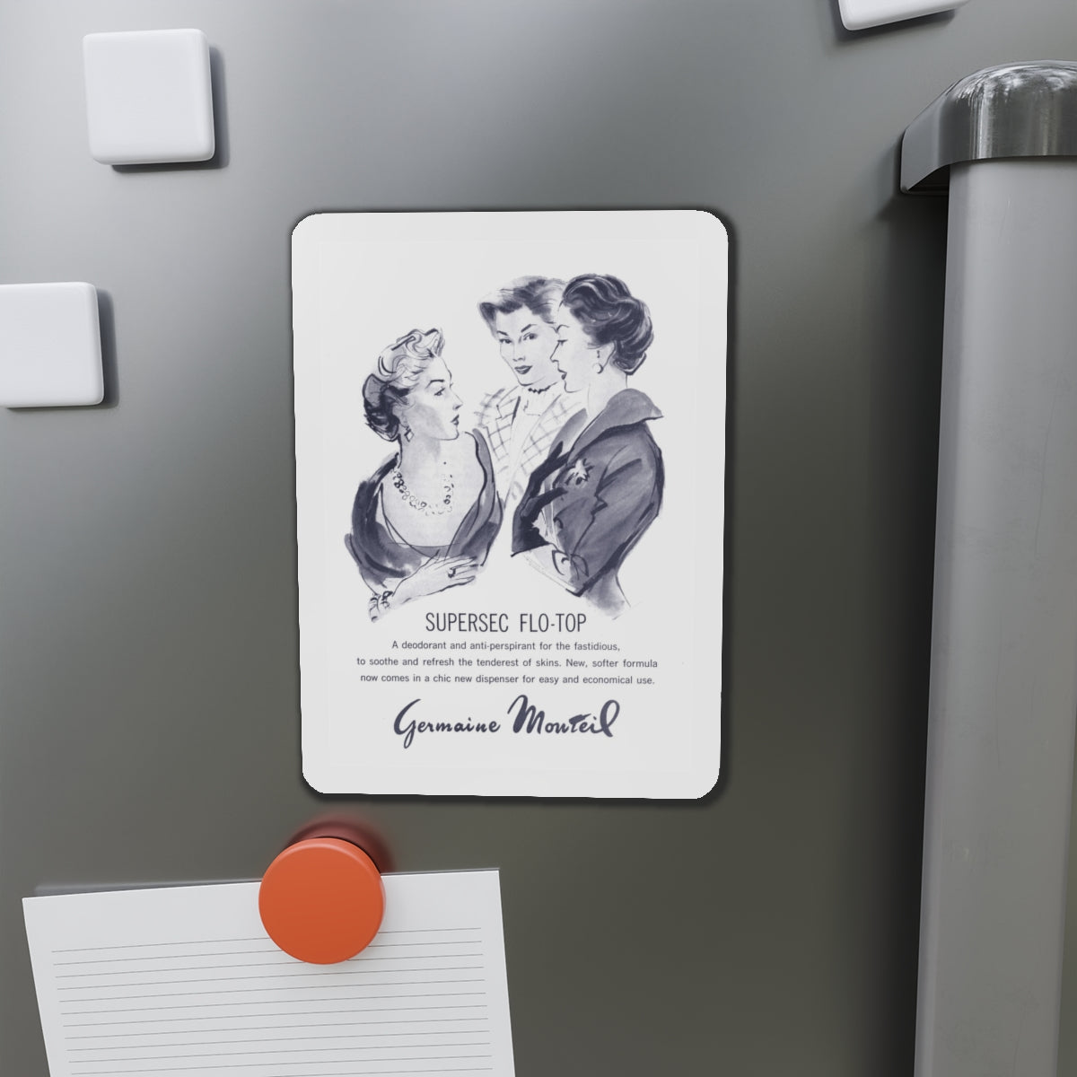 Germaine Monteil, 1959 (Magazine Illustration) Refrigerator Magnet-The Sticker Space