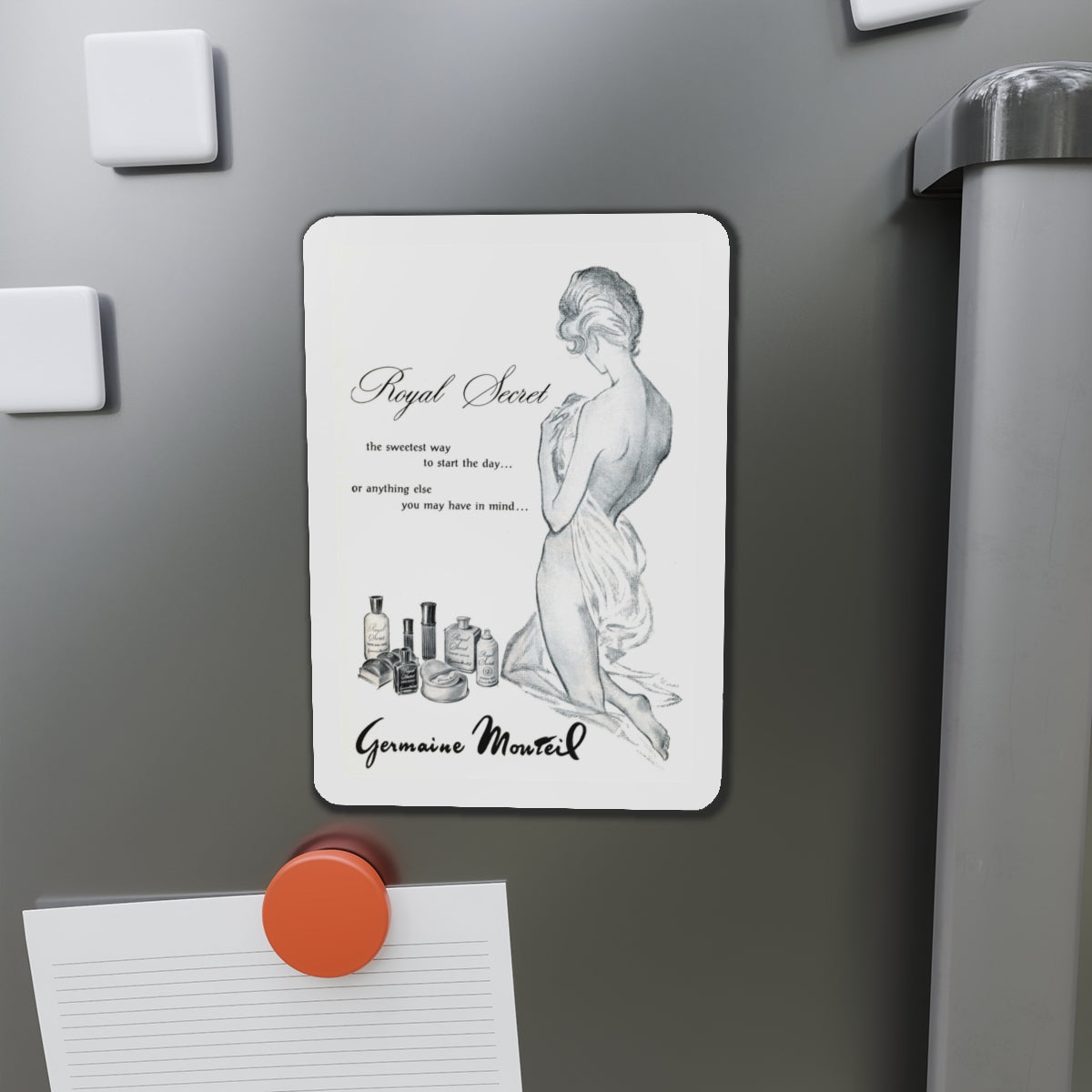 Germaine Monteil, 1963 (Magazine Illustration) Refrigerator Magnet-The Sticker Space