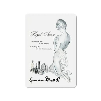 Germaine Monteil, 1963 (Magazine Illustration) Refrigerator Magnet 3 Inch Die-Cut - The Sticker Space
