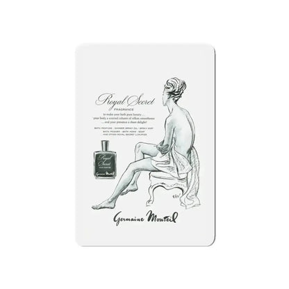 Germaine Monteil advt, Royal Secret, 1947 (Magazine Illustration) Refrigerator Magnet - The Sticker Space