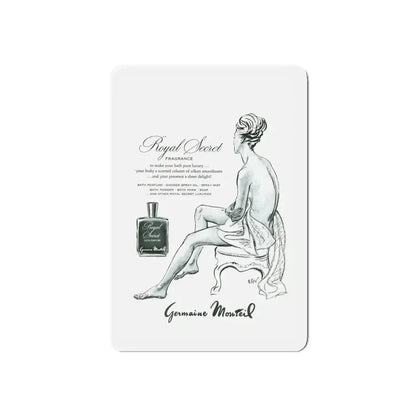 Germaine Monteil advt, Royal Secret, 1947 (Magazine Illustration) Refrigerator Magnet - The Sticker Space