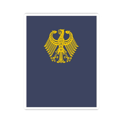 German diplomatic folder (Germany) (Coat of Arms) STICKER Vinyl Kiss-Cut Decal 2 Inch White - The Sticker Space