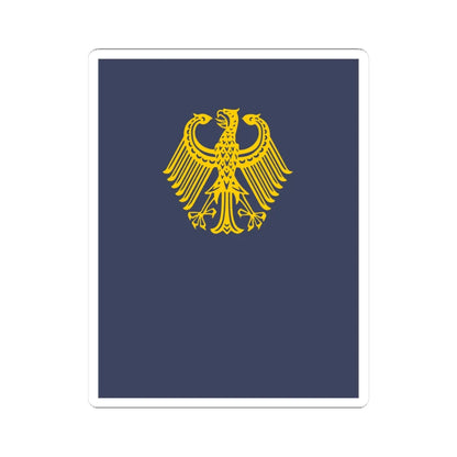 German diplomatic folder (Germany) (Coat of Arms) STICKER Vinyl Kiss-Cut Decal 3 Inch White - The Sticker Space