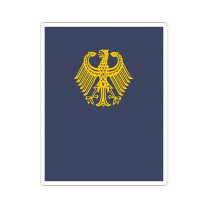 German diplomatic folder (Germany) (Coat of Arms) STICKER Vinyl Kiss-Cut Decal 4 Inch White - The Sticker Space