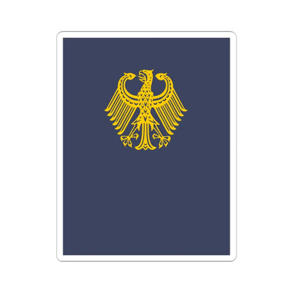 German diplomatic folder (Germany) (Coat of Arms) STICKER Vinyl Kiss-Cut Decal 6 Inch White - The Sticker Space