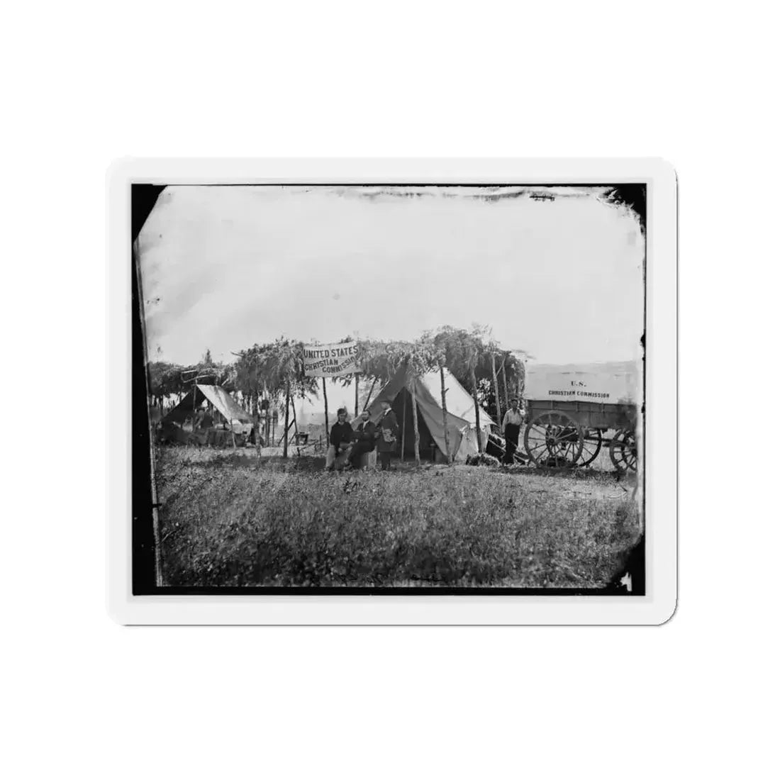 Germantown, Va. Headquarters Of The U.S. Christian Commission (U.S. Civil War) Refrigerator Magnet - The Sticker Space