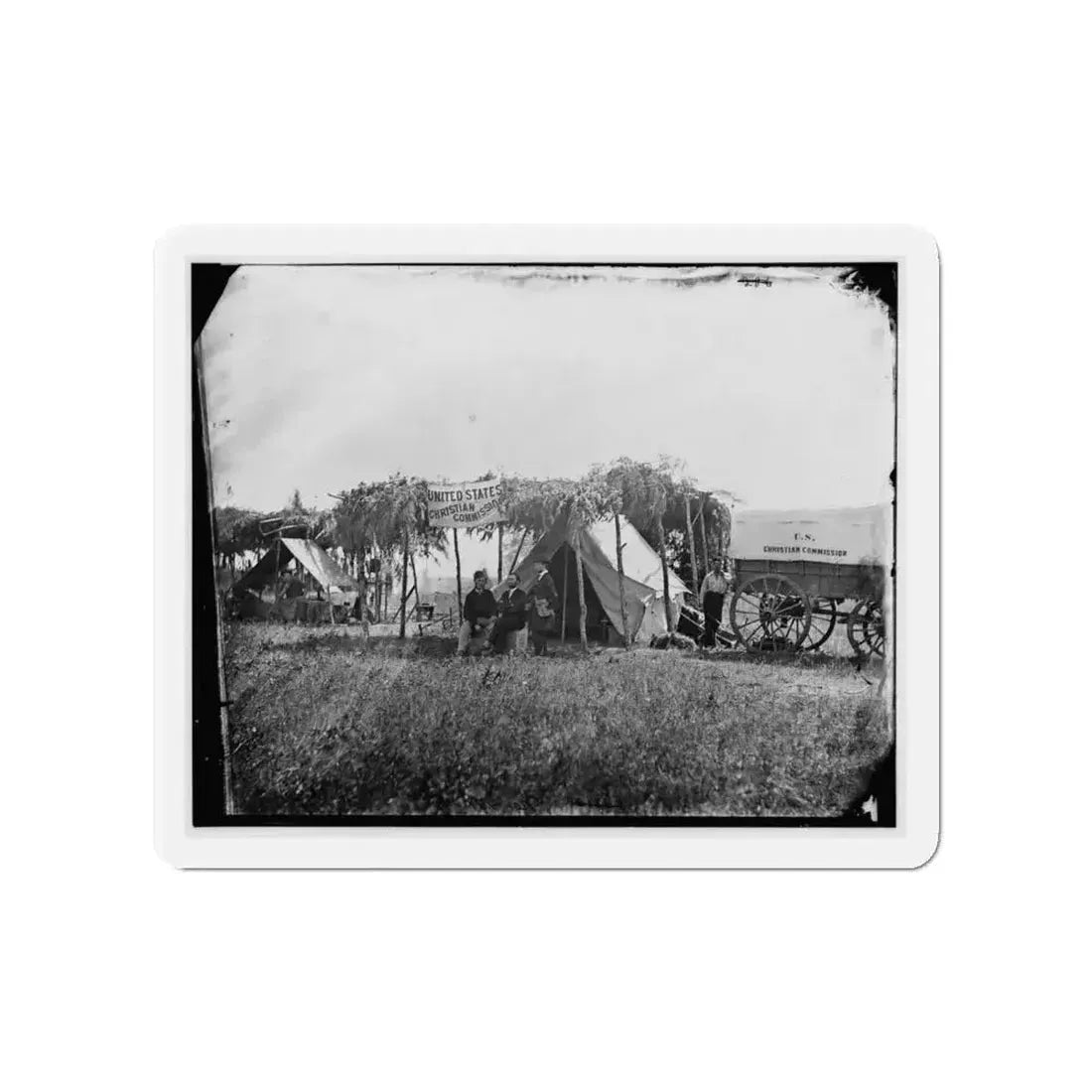 Germantown, Va. Headquarters Of The U.S. Christian Commission (U.S. Civil War) Refrigerator Magnet - The Sticker Space