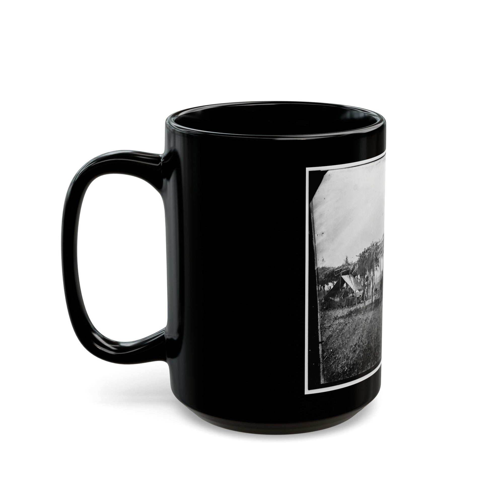 Germantown, Va. Headquarters Of The U.S. Christian Commission (U.S. Civil War) Black Coffee Mug-The Sticker Space