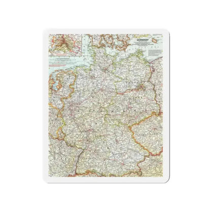 Germany (1959) (Map) Refrigerator Magnet - The Sticker Space