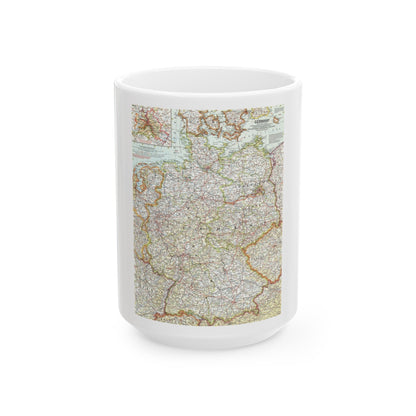 Germany (1959) (Map) White Coffee Mug-15oz-The Sticker Space