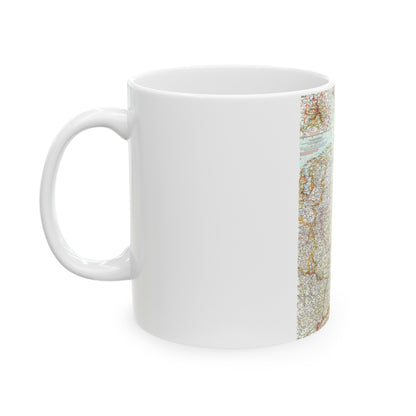 Germany (1959) (Map) White Coffee Mug-The Sticker Space