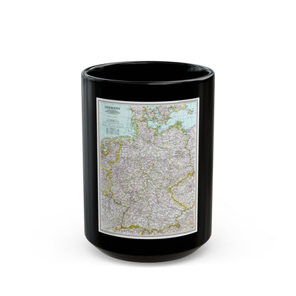 Germany (1991) (Map) Black Coffee Mug-15oz-The Sticker Space