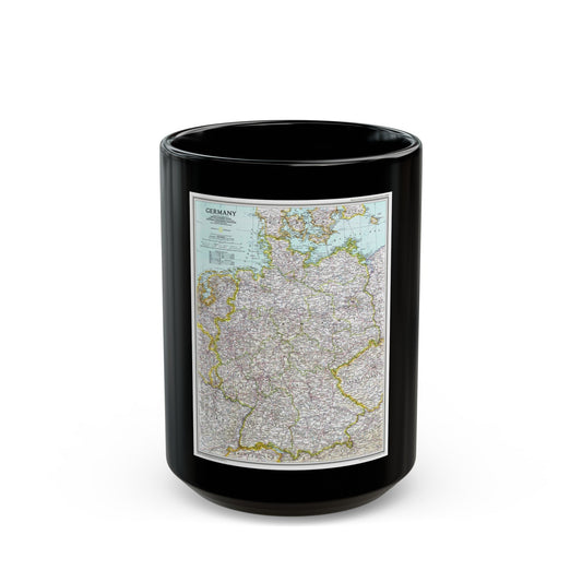 Germany (1991) (Map) Black Coffee Mug-15oz-The Sticker Space