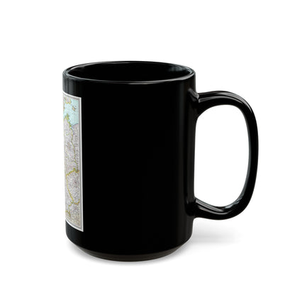 Germany (1991) (Map) Black Coffee Mug-The Sticker Space