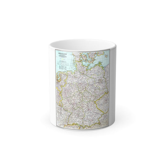 Germany (1991) (Map) Color Changing Mug 11oz-11oz-The Sticker Space