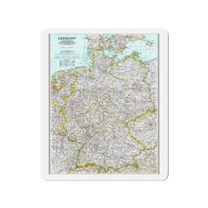 Germany (1991) (Map) Refrigerator Magnet 2 Inch - The Sticker Space