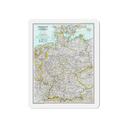 Germany (1991) (Map) Refrigerator Magnet 5 Inch - The Sticker Space