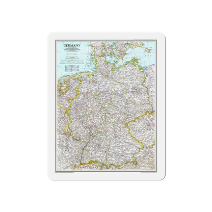 Germany (1991) (Map) Refrigerator Magnet-6 × 6"-The Sticker Space