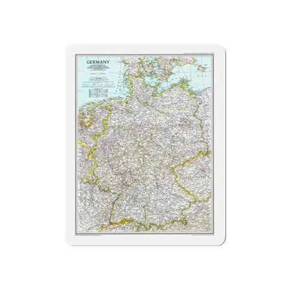 Germany (1991) (Map) Refrigerator Magnet - The Sticker Space