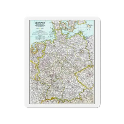 Germany (1991) (Map) Refrigerator Magnet - The Sticker Space