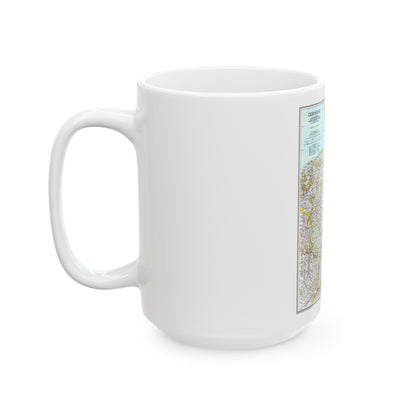 Germany (1991) (Map) White Coffee Mug-The Sticker Space