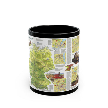 Germany - A Traveller's Map (1991) (Map) Black Coffee Mug-11oz-The Sticker Space