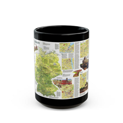 Germany - A Traveller's Map (1991) (Map) Black Coffee Mug-15oz-The Sticker Space