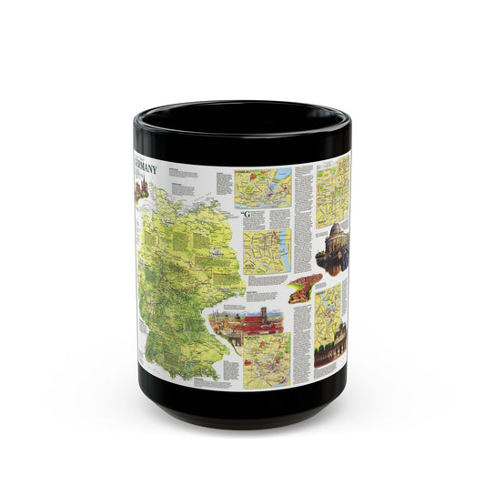 Germany - A Traveller's Map (1991) (Map) Black Coffee Mug-15oz-The Sticker Space