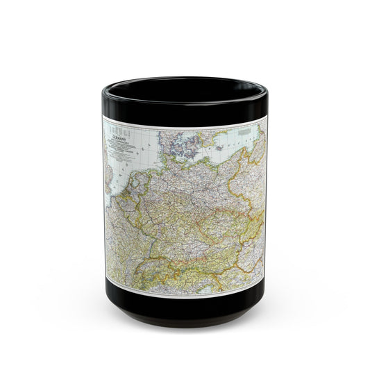 Germany and its Approaches (1944) (Map) Black Coffee Mug-15oz-The Sticker Space