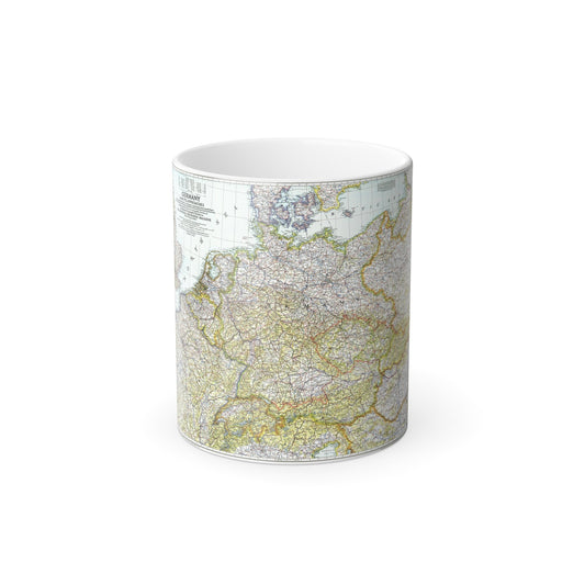 Germany and its Approaches (1944) (Map) Color Changing Mug 11oz-11oz-The Sticker Space