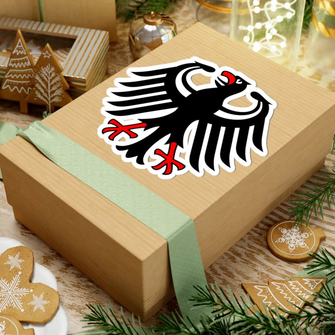 Germany coat arms red (Germany) (Coat of Arms) STICKER Vinyl Kiss-Cut Decal - The Sticker Space