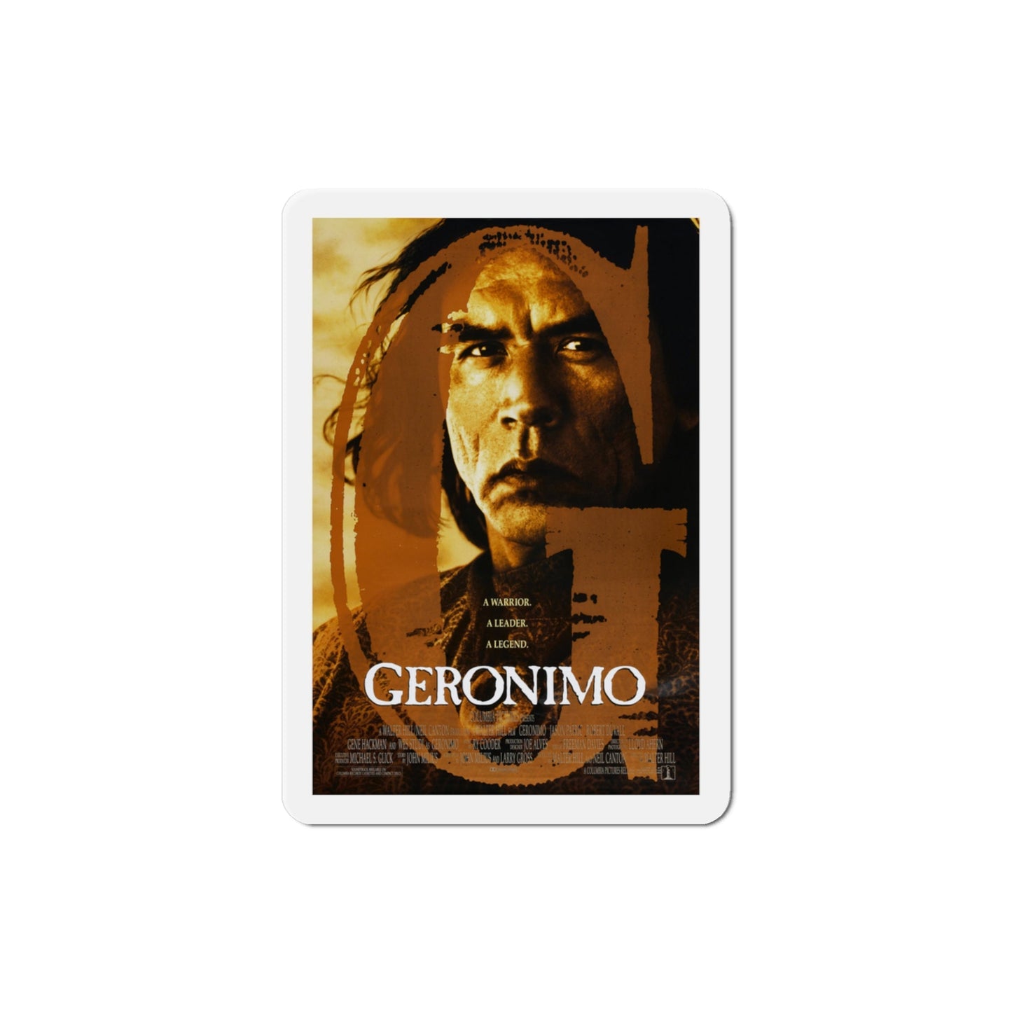 Geronimo An American legend 1993 Movie Poster Die-Cut Magnet-3" x 3"-The Sticker Space