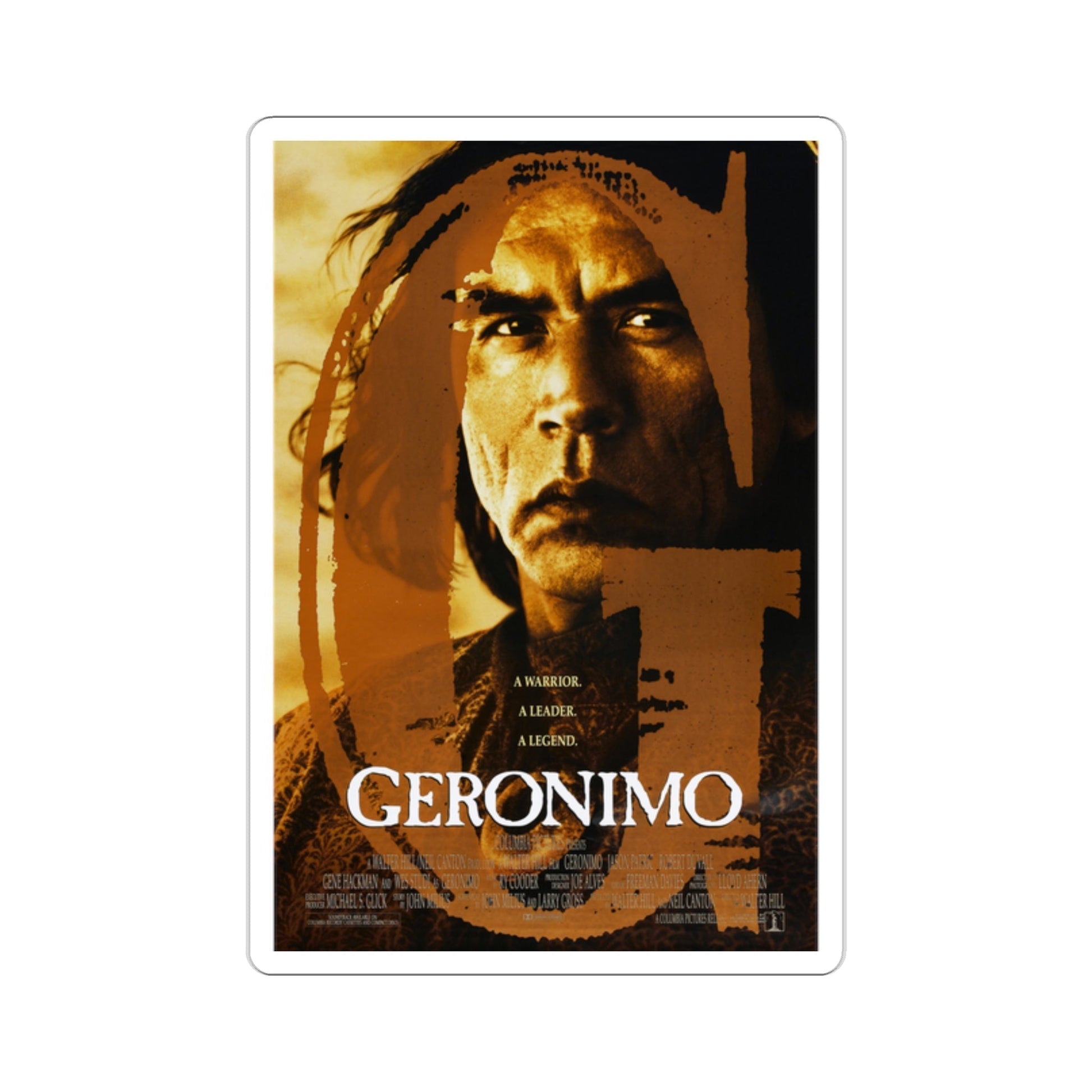 Geronimo An American Legend 1993 Movie Poster STICKER Vinyl Die-Cut Decal-2 Inch-The Sticker Space