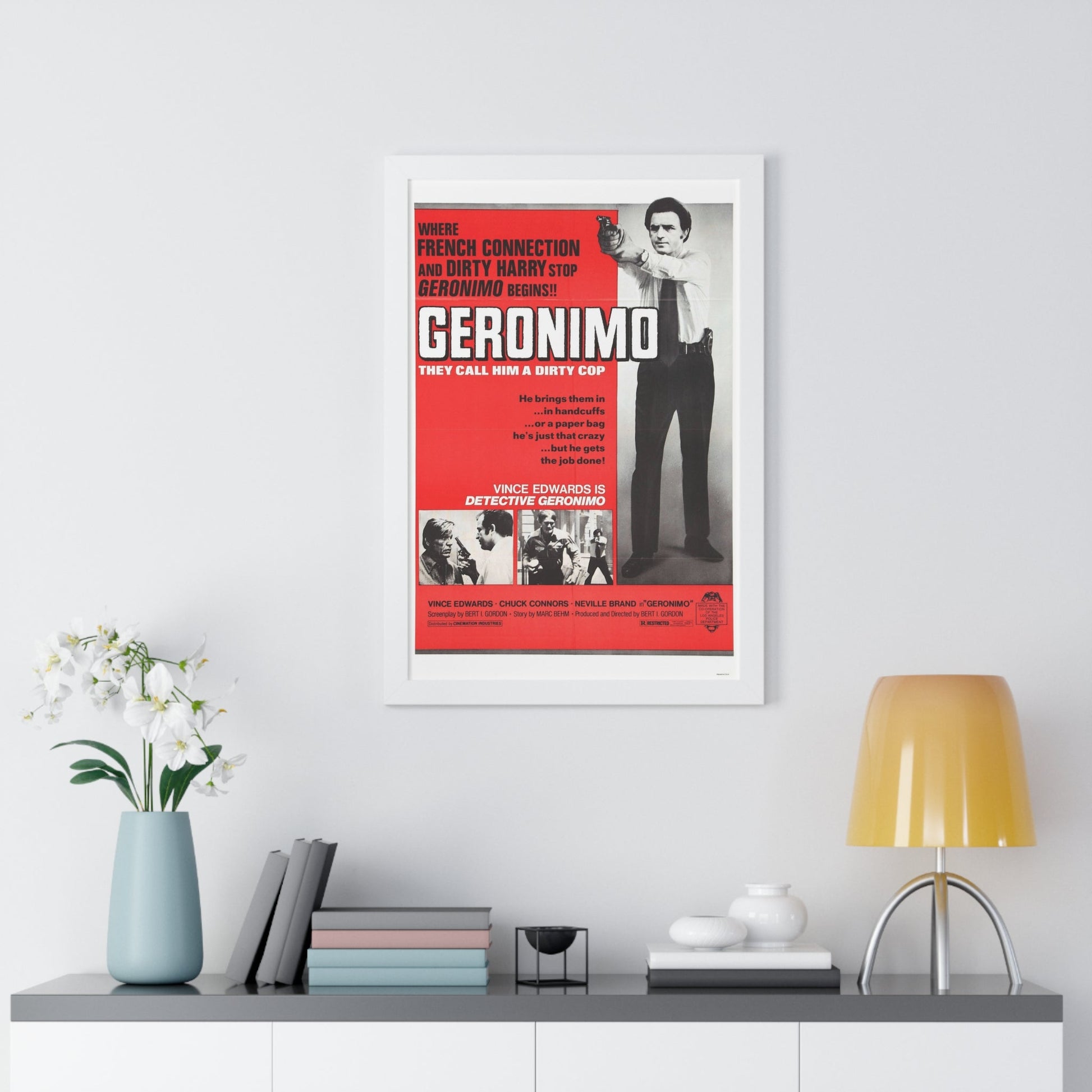 GERONIMO (THE MAD BOMBER) 1973 - Framed Movie Poster-The Sticker Space