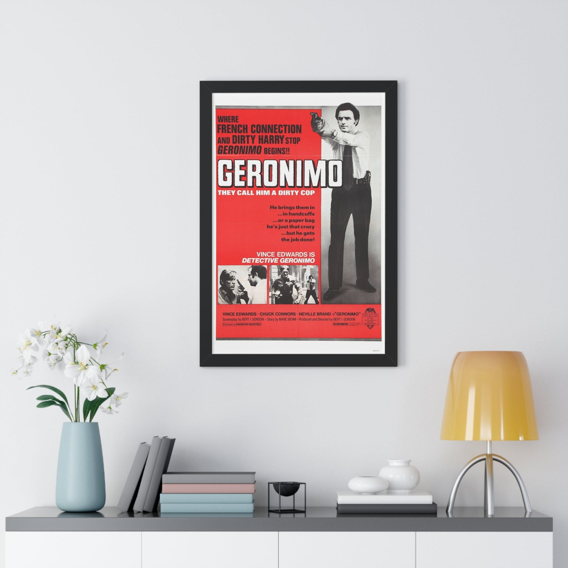 GERONIMO (THE MAD BOMBER) 1973 - Framed Movie Poster-The Sticker Space