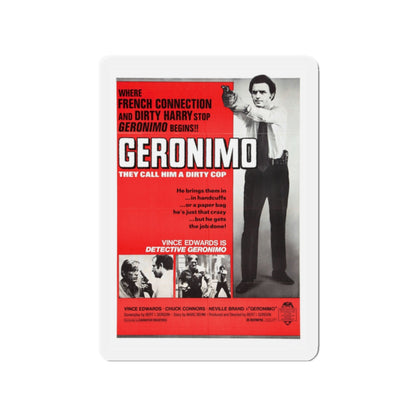 GERONIMO (THE MAD BOMBER) 1973 Movie Poster - Die-Cut Magnet-2" x 2"-The Sticker Space