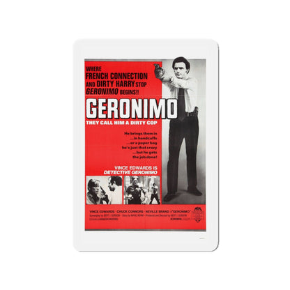 GERONIMO (THE MAD BOMBER) 1973 Movie Poster - Die-Cut Magnet-3" x 3"-The Sticker Space