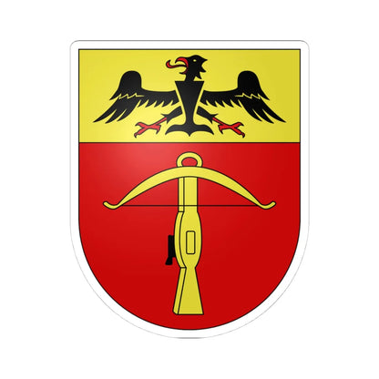 GerraGambarogno-coat of arms (Switzerland) (Coat of Arms) STICKER Vinyl Kiss-Cut Decal 4 Inch White - The Sticker Space