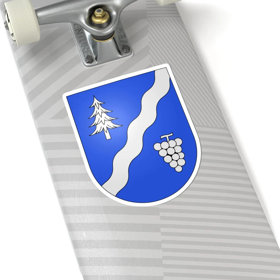 GerraVerzasca-coat of arms (Switzerland) (Coat of Arms) STICKER Vinyl Kiss-Cut Decal - The Sticker Space