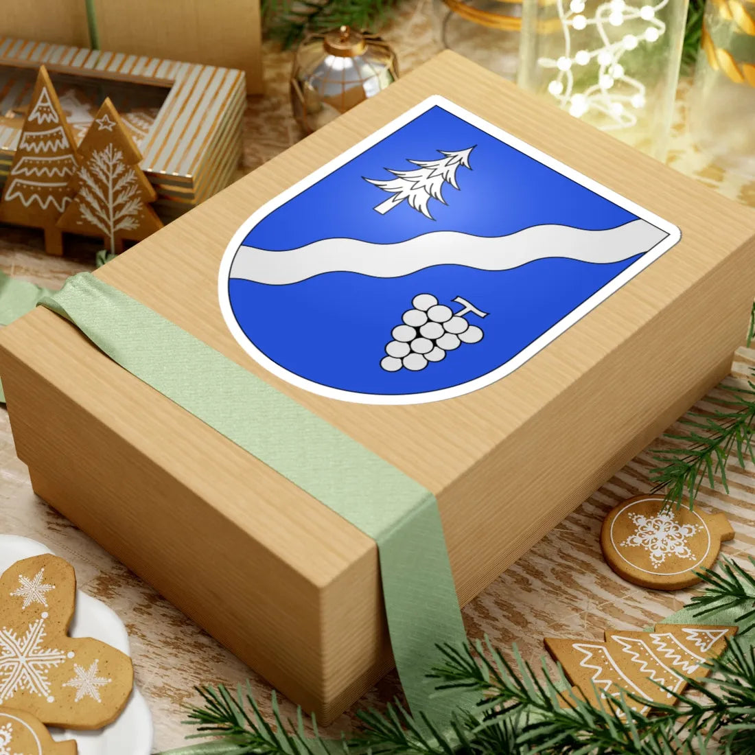 GerraVerzasca-coat of arms (Switzerland) (Coat of Arms) STICKER Vinyl Kiss-Cut Decal - The Sticker Space