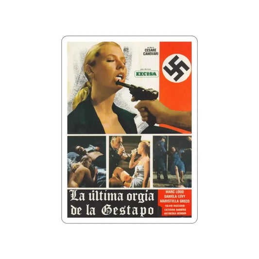 GESTAPO'S LAST ORGY 1977 Movie Poster STICKER Vinyl Die-Cut Decal 2 Inch - The Sticker Space