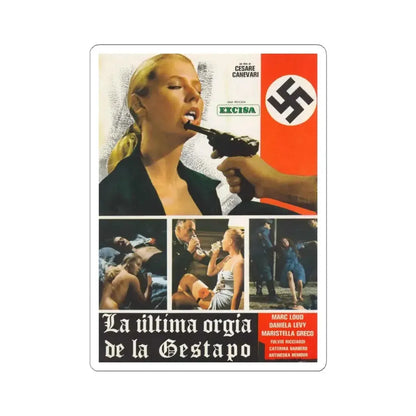 GESTAPO'S LAST ORGY 1977 Movie Poster - STICKER Vinyl Kiss-Cut Decal 6 Inch White - The Sticker Space