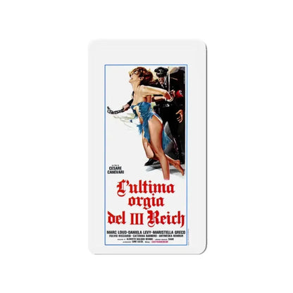 GESTAPO'S LAST ORGY (ITALIAN) 1977 Movie Poster - Refrigerator Magnet 2 Inch - The Sticker Space