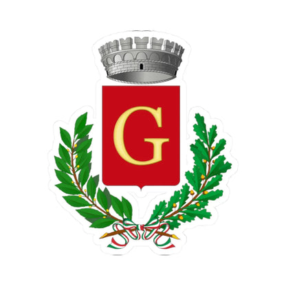 Gesualdo-Stemma (Italy) (Coat of Arms) STICKER Vinyl Kiss-Cut Decal 2 Inch White - The Sticker Space