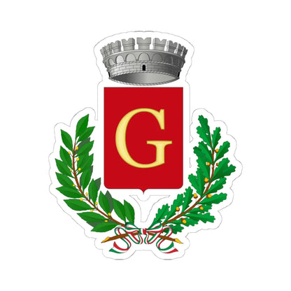 Gesualdo-Stemma (Italy) (Coat of Arms) STICKER Vinyl Kiss-Cut Decal 6 Inch White - The Sticker Space