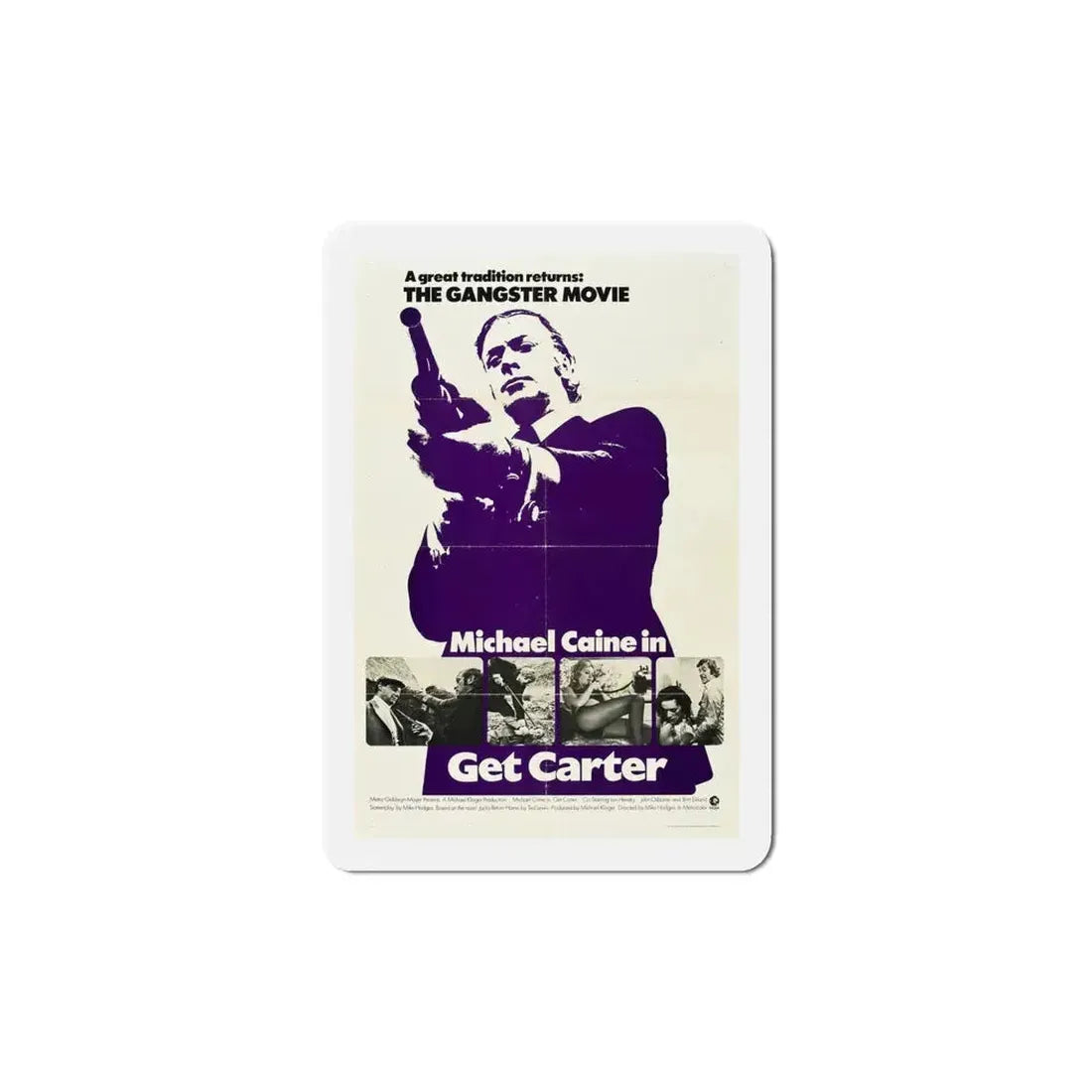 Get Carter 1971 Movie Poster Refrigerator Magnet 5 Inch - The Sticker Space